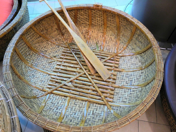 Bamboo Coracle Boat/ Mini Boats / Mini Bamboo Boat Bowl Shape