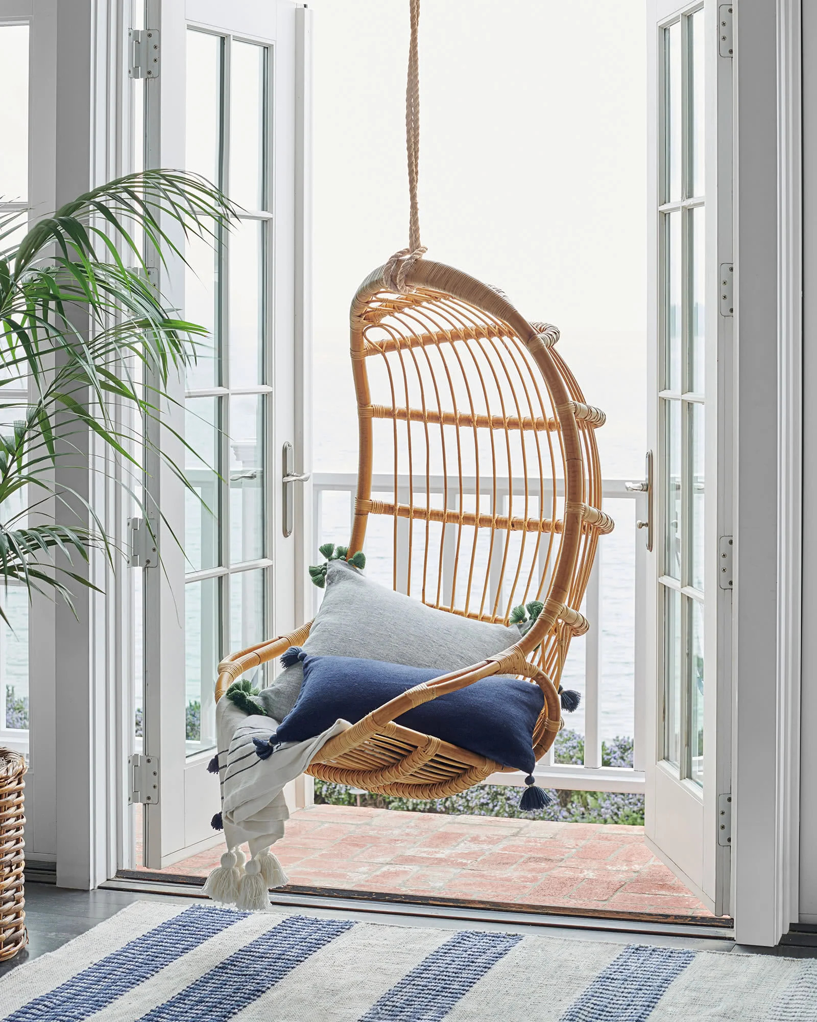 Hammock Swing Hanging Chair Pod for Children Bamboo Rattan Furniture Chair Table set from Rattan