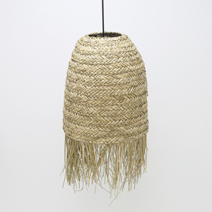 Seagrass Lampshade new modern for home decorative natural rattan wicker wholesale lamp shades covers frames seagrass lampshade