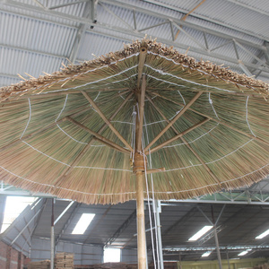 Wholesale Seagrass umbrella Covers - Thatch umbrella Tiki bar set - Palm leaf umbrella