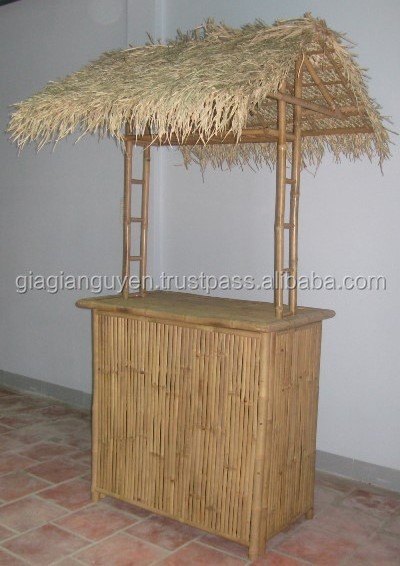 Wholesale Seagrass umbrella Covers - Thatch umbrella Tiki bar set - Palm leaf umbrella