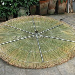 VIET NAM THATCH COVER UMBRELLA - SEAGRASS UMBRELLA COVER WITH TABLE SETS FOR BEACH