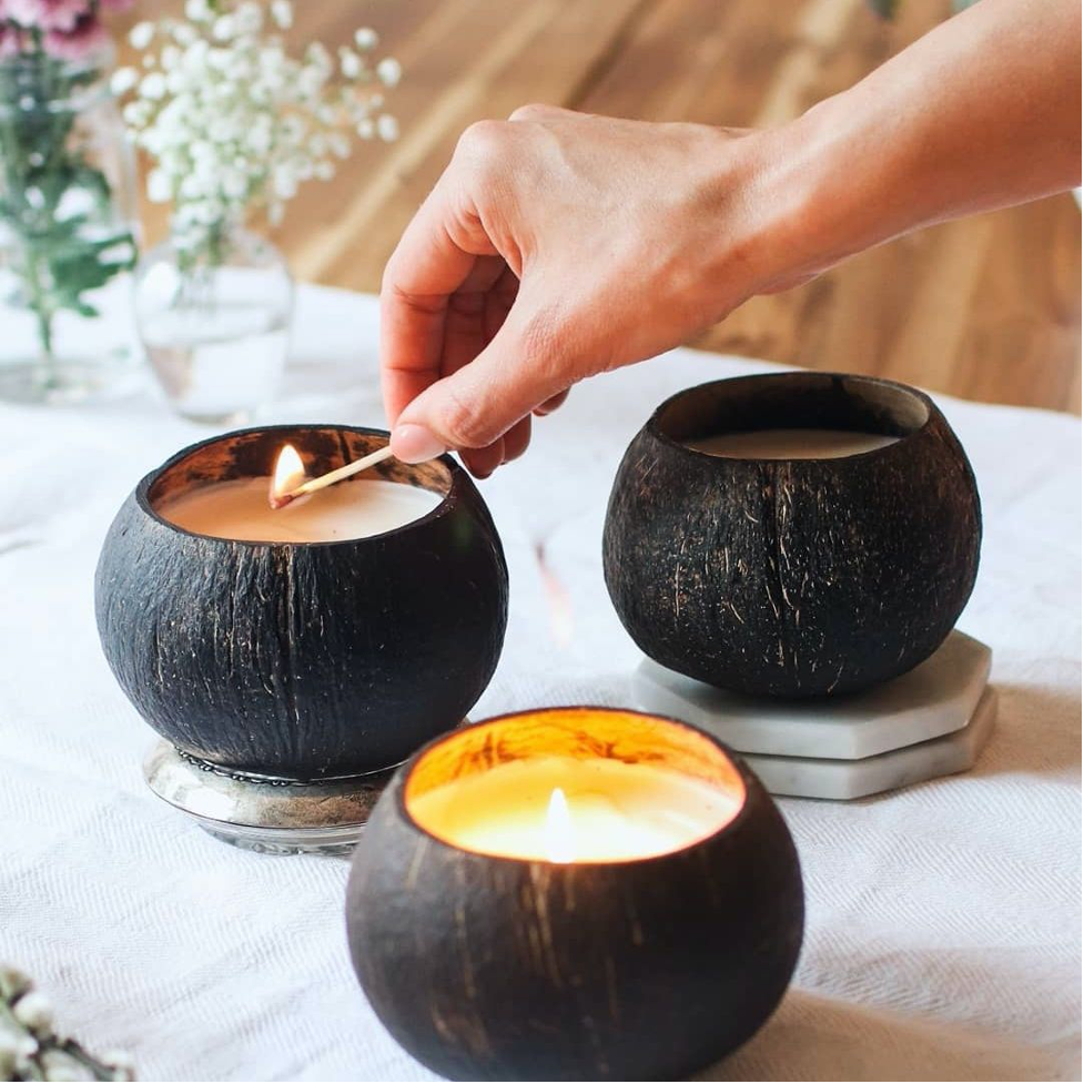 COCONUT BOWL from Factory Supplier Dinner Fruit Salad POLISHED COCONUT SHELL BOWLS - COCONUT WOODEN BOWLS