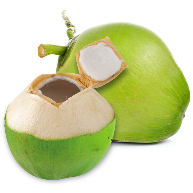 Mature Coconut Fresh Tender Coconut top cut polished semi husked fresh coconut