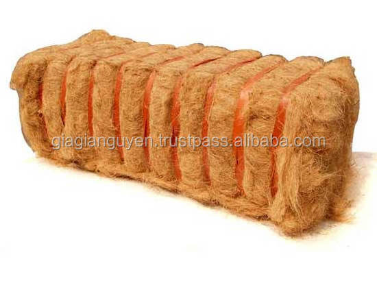 Coir waste fiber/ Fiber bales/ Coconut coir cut fiber