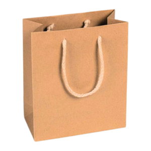 Plain Kraft paper bag Rope Kraft Paper Twisted Handle Shopping Carrier Bag Paper Bags With Your Own Logo