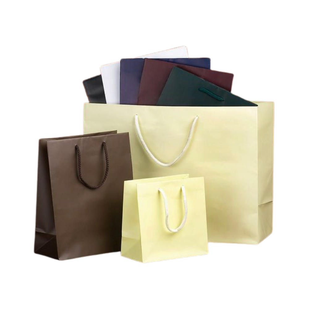 Custom Logo Printed Business Promotional Paper Bags with Custom Printing from Viet Nam