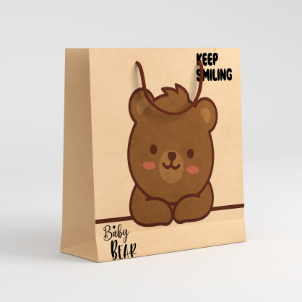 Cute Gift Kraft Paper Bag For Small Gifts and Crafts Handicraft Colorful Kraft Paper Bags Gift Bags