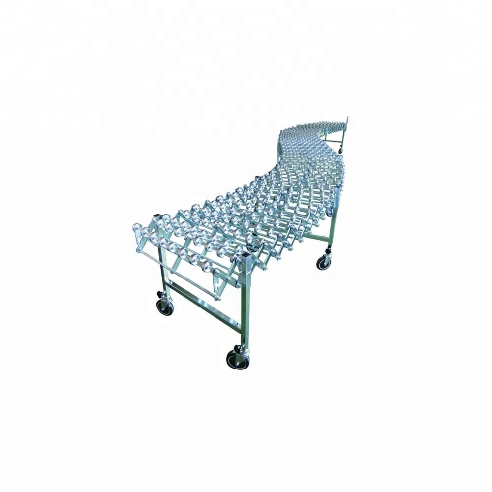 Hot Sale Gravity Flexible Skate Wheel Conveyor Stainless Steel  Frame Flexible Roller Conveyor