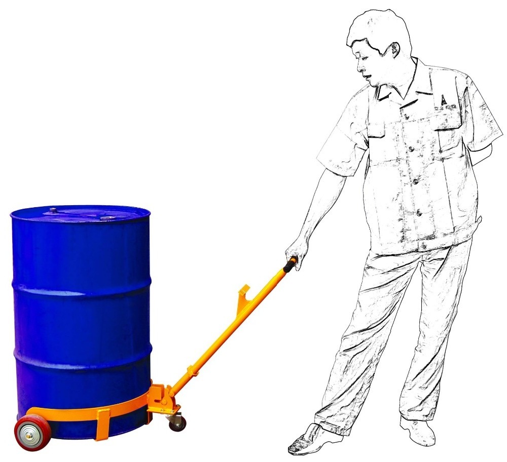 Capacity 500kg Drum Trolley / Mobile-carrier Drum Truck / oil Drum Carrier