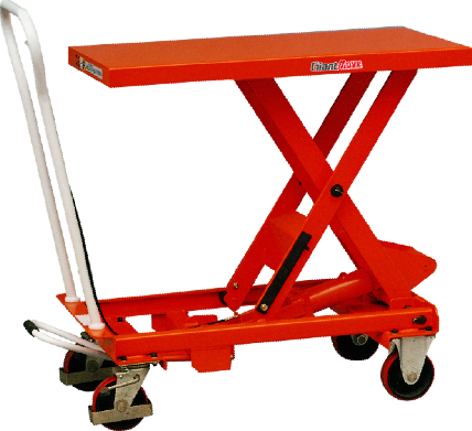 Giant Move 500KG Capacity Mobile Manual Hydraulic Scissor Lift Table