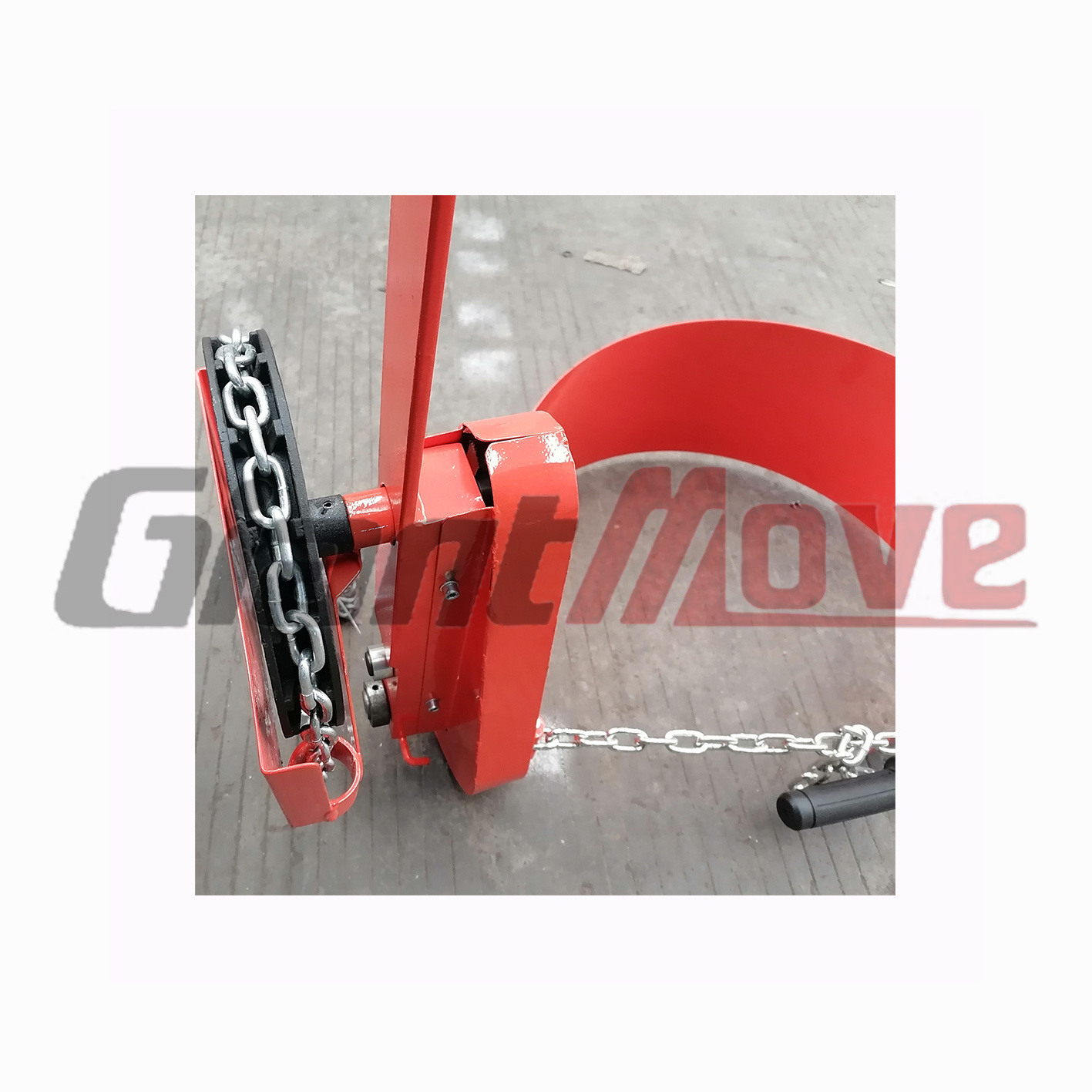 800 Lbs 55 Gallon Steel And Plastic Drum Vertical Clamp Hook Drum Lifter, Vertical Industrial Manual Drum Lifter