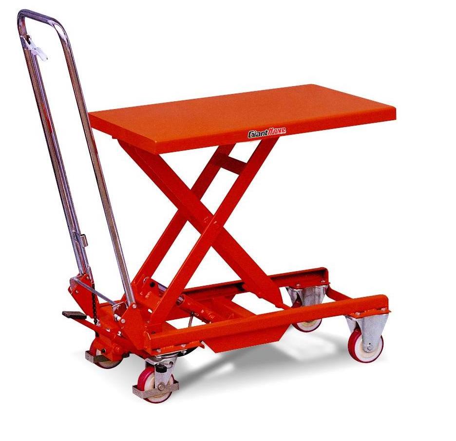 Giant Move 500KG Capacity Mobile Manual Hydraulic Scissor Lift Table