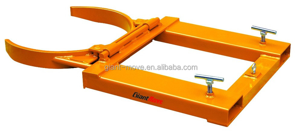 Heavy duty 682kg Capacity Drum Grab Forklift Oil Drum Clamp, Forklift Single Drum Lifter Attachment