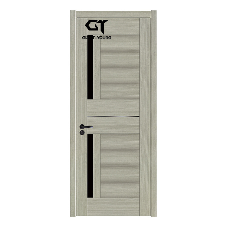 European series PVC PANEL DOOR 2023 modern PVC ply wood panel interior doors for room