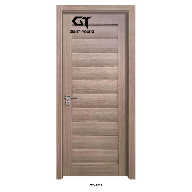 European series PVC PANEL DOOR 2023 modern PVC ply wood panel interior doors for room