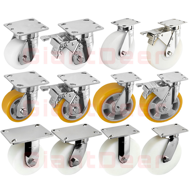 Customized Heavy Duty Stainless Steel Caster Super Heavy Duty Stainless Steel Castor