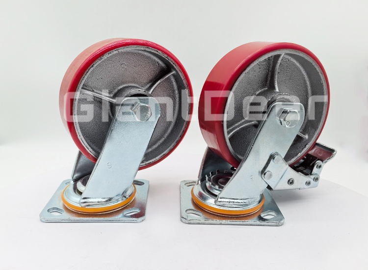 China manufacturer 4 Inch 5 Inch 6 Inch 8 Inch heavy duty caster wheels heavy duty pu caster