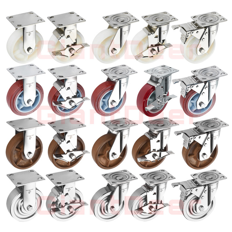 Customized Heavy Duty Stainless Steel Caster Super Heavy Duty Stainless Steel Castor