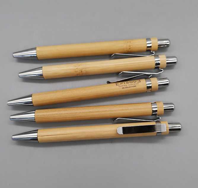 Bamboo or Wooden Ball point Pen with parker cartridge