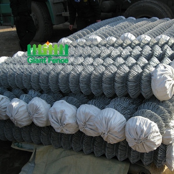 Manufacturer Best Price Hot Dip Galvanized Zinc Coated Diamond Chain Link Wire Mesh Chain Link Fence