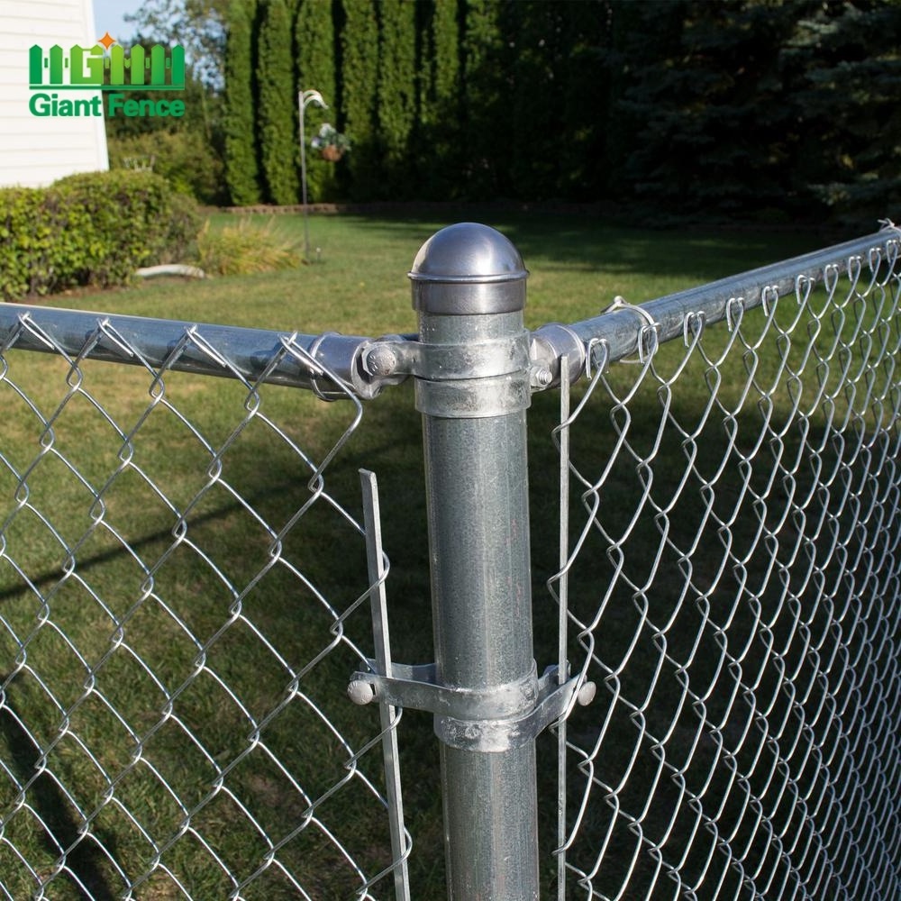 Galvanized Vinyl Coated Chain Link Fence Wire Mesh Low Maintenance Steel Iron Frame Waterproof Security Driveaway Gates Gate Use