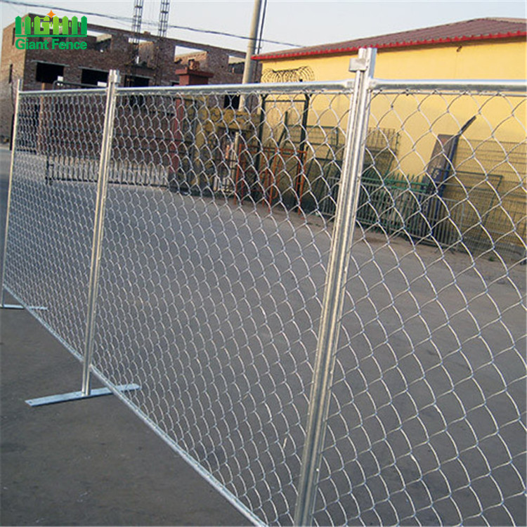 American Galvanized Used Temporary 6 x 10 Chain Link Fence Panels