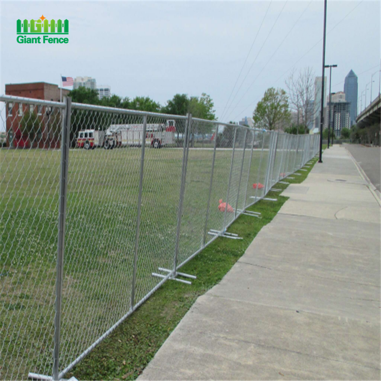 American Galvanized Used Temporary 6 x 10 Chain Link Fence Panels