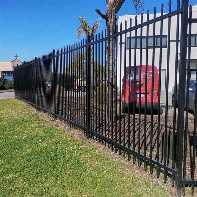 Modern Design Aluminum Metal Fence Panel Waterproof Privacy Fence Pool Home Steel Frame Coated Finish Ornamental Gate Included