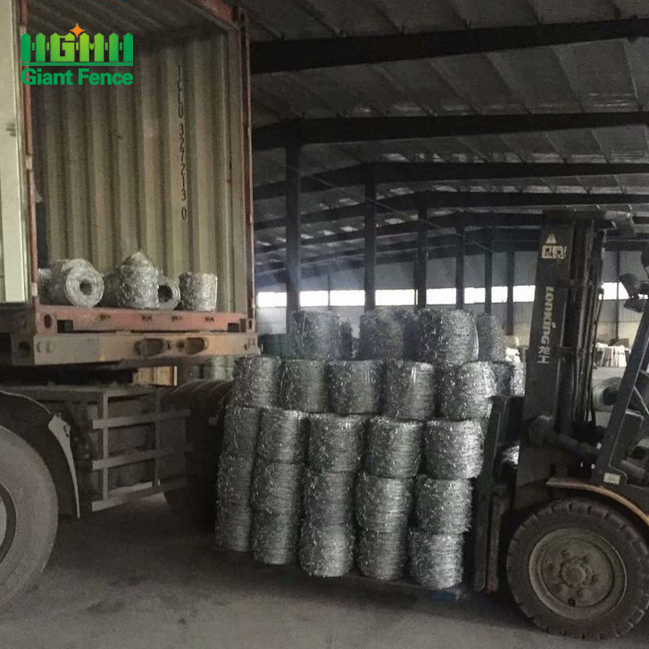 Easily Assembled Wholesale Galvanized Barbed Wire Price Per Roll Barbed Wire Customized Fence Design