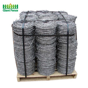 Easily Assembled Wholesale Galvanized Barbed Wire Price Per Roll Barbed Wire Customized Fence Design