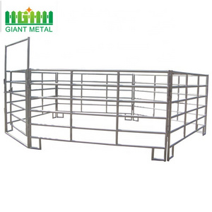 Modern Livestock Farm Fence Panel Horse and Cattle Corral Panel with Steel Frame Low Maintenance Welded Process Yard Gate