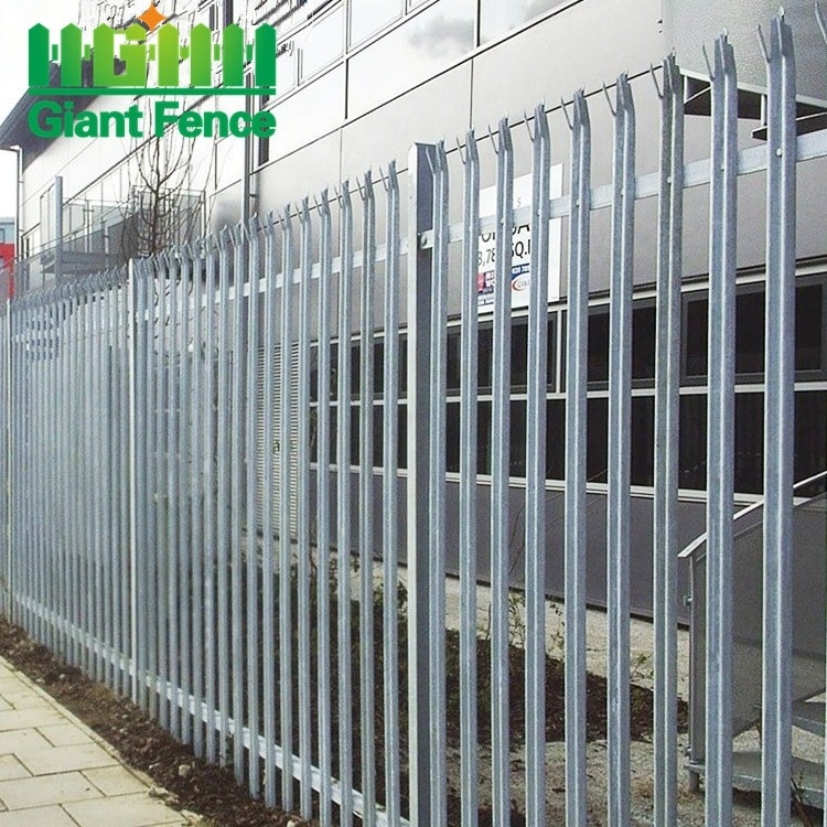 ISO 9001 Low Maintenance Waterproof Hot Dip PVC Steel Frame 60mm Post Wrought Iron Gate Panel Privacy Fence Black Garden Fence