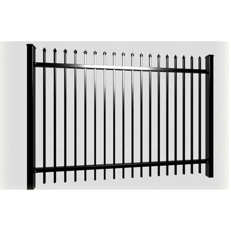 Industrial 3D Tubular Steel Wrought Iron Fence Easily Assembled Residential Gate Outdoor Use Home Houses Galvanized Coated