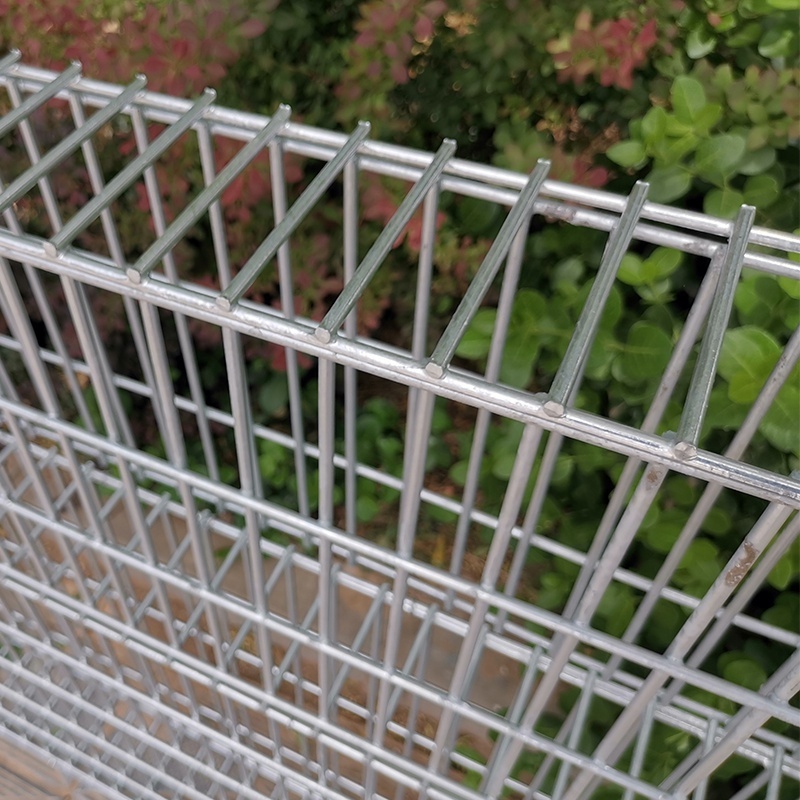 Welded Wire Mesh Gabion Wall Construction Garden Retaining 50mm 6mm Made Galvanized Iron Steel Wire Bending Included Fences