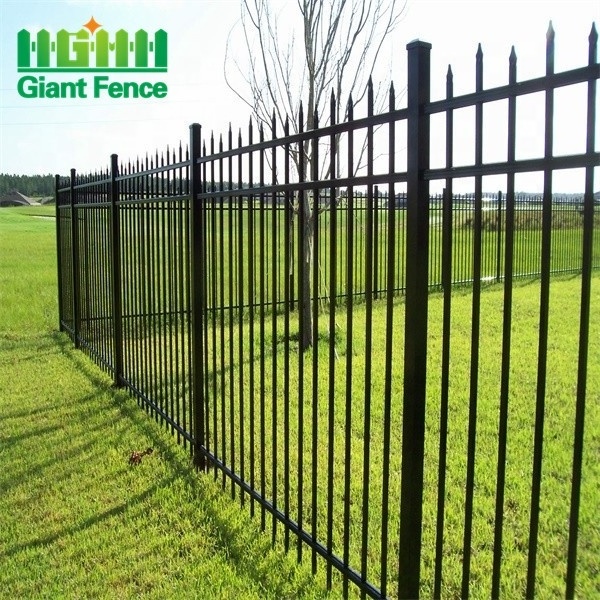 Cheap Outdoor Metal Iron Panel Garden Aluminium Metallic Fencing Tubular fence home fence