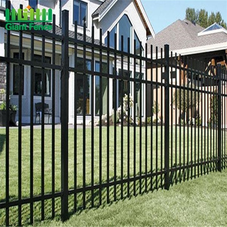 Cheap Outdoor Metal Iron Panel Garden Aluminium Metallic Fencing Tubular fence home fence