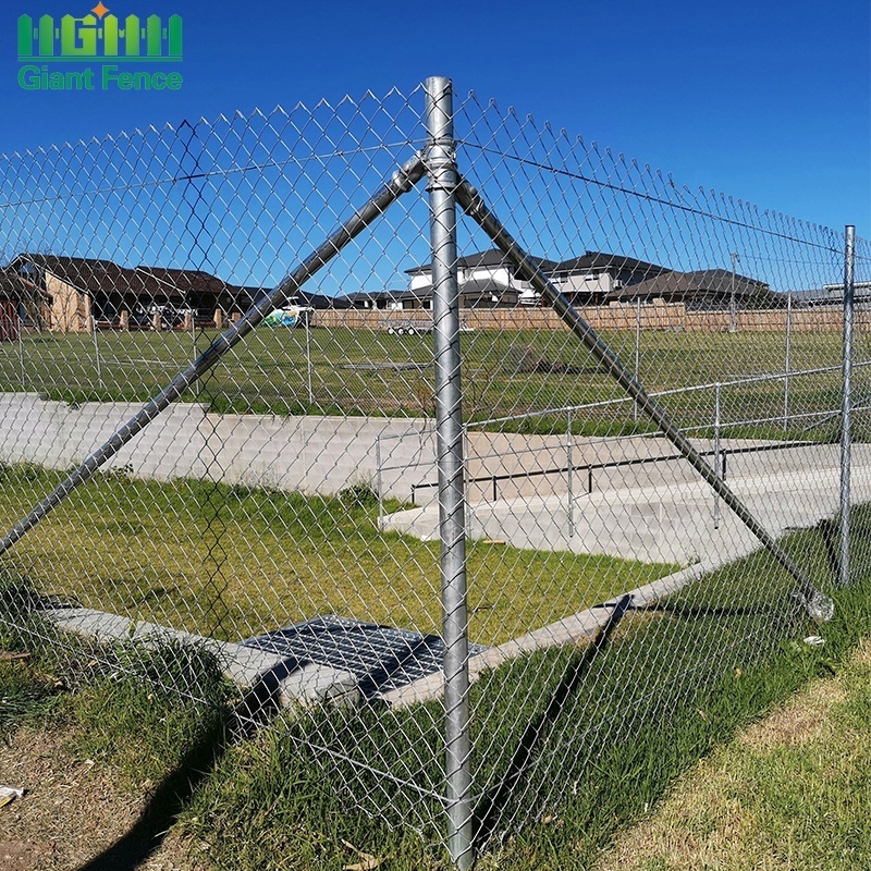 Hot Dip Used Galvanized Cyclone Wire Panel Chain Link Fence For Sale