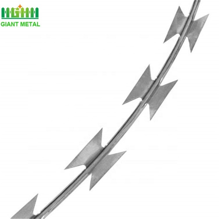 Sustainable Galvanized BTO-22 Concertina Razor Barbed Wire Fence 5mm Steel Security Fence Per Roll South Africa