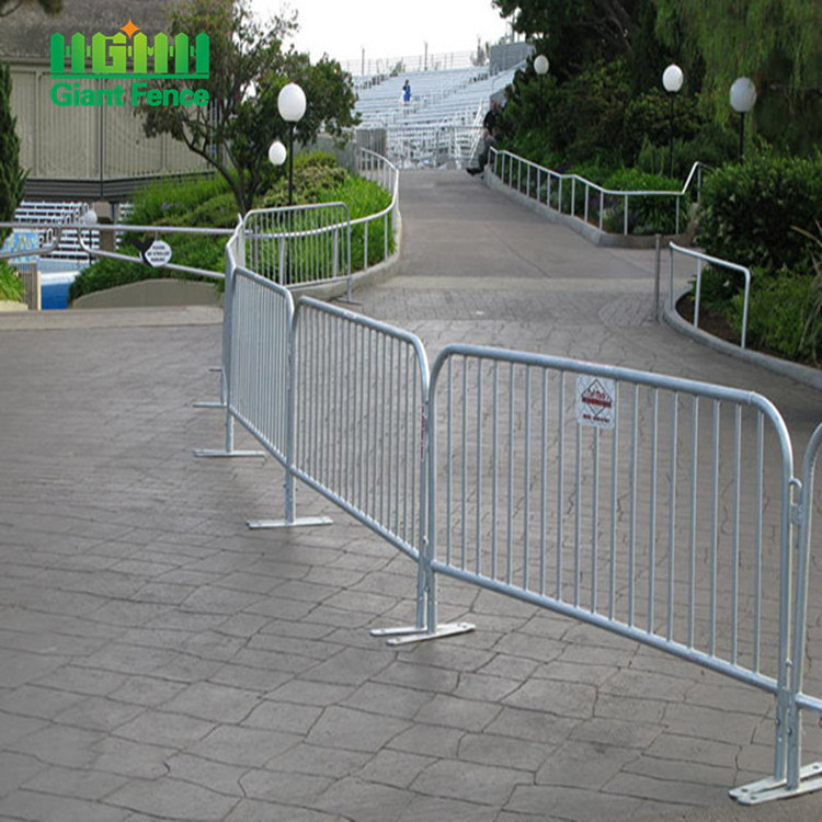 Used Steel Road Outside Portable Pedestrian Mojo Crowd Concert Parking Barrier