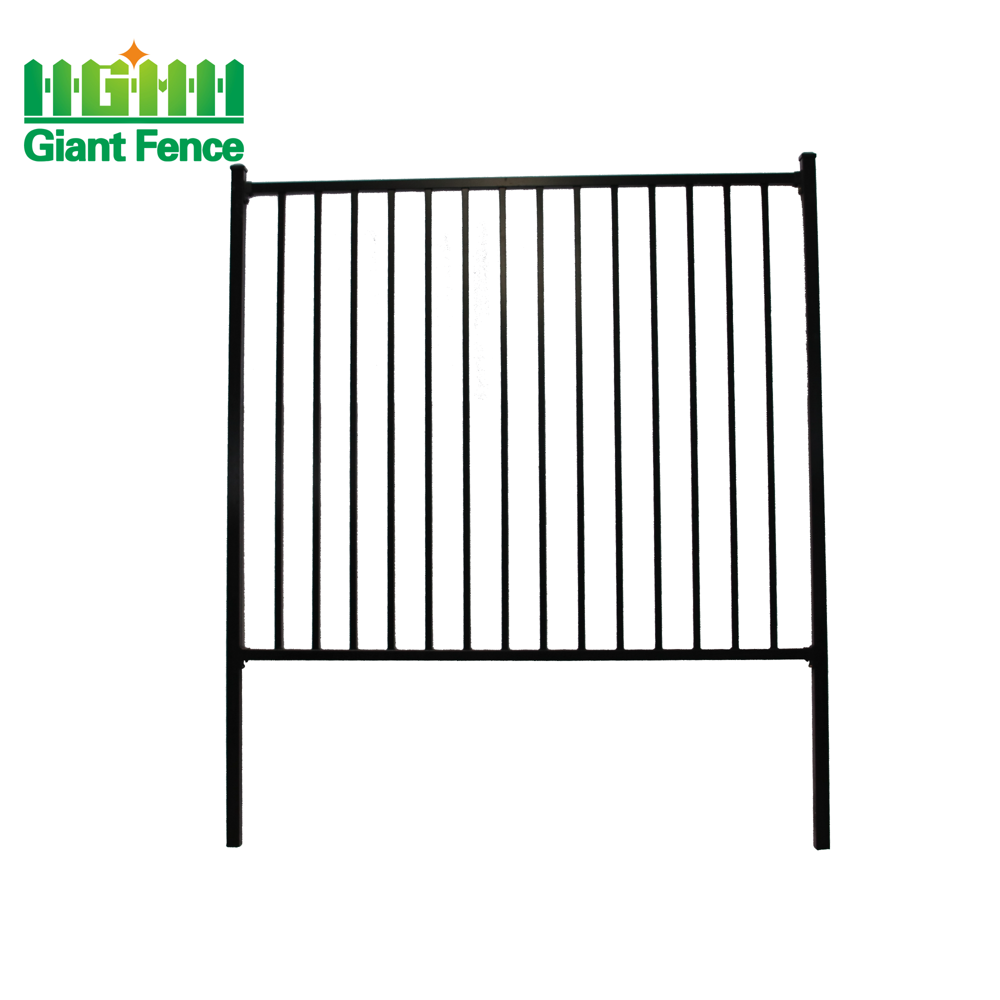 Factory Price 1.8m Height Steel Garden Fence Door with PVC Frame Waterproof Sustainable Tubular Iron Single Gate Gardens Houses