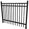 Modern Design Aluminum Metal Fence Panel Waterproof Privacy Fence Pool Home Steel Frame Coated Finish Ornamental Gate Included