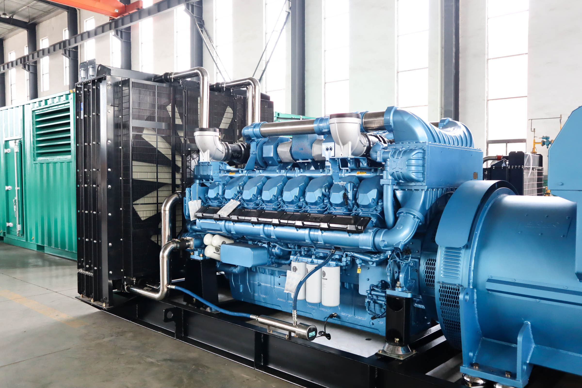 AC synchronous diesel Generator 3 Phase 1200KW 1500KVA diesel Generator Brushless Alternator and Baudouin 12M33D1320E201 engine