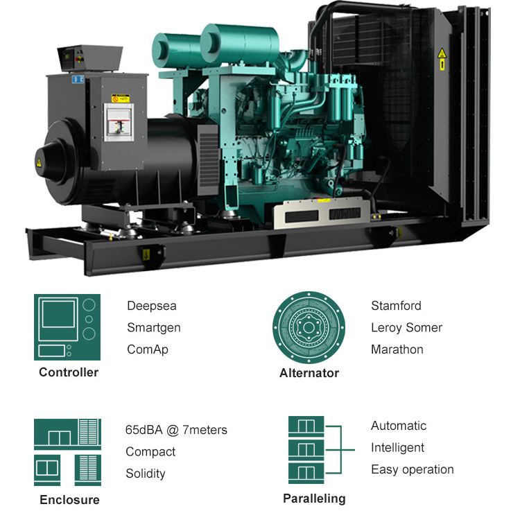 With Cummins engine 4BT3.9-G1 silent soundproof diesel generators price 30kw 40kva