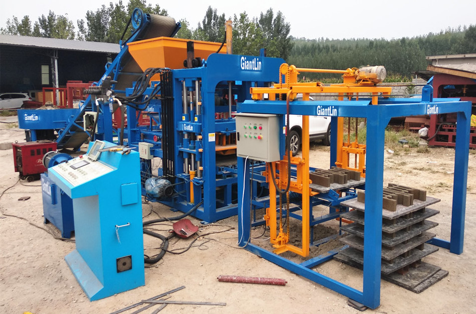 QT4-18 Automatic Concrete Block Machine Hollow Block Making  machine for u-shape