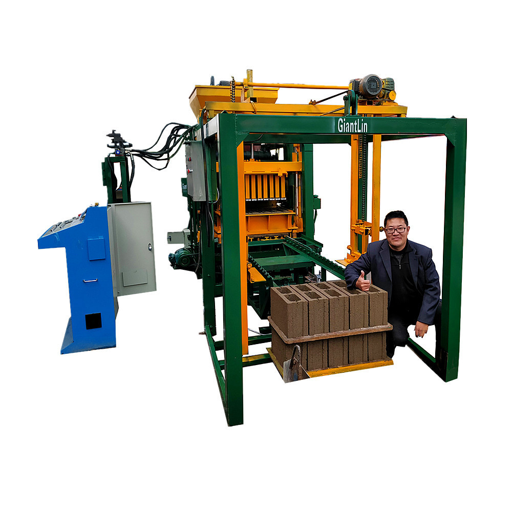 Automatic maxi brick machine with hydraulic , QT4-18 cement block making machine price in Ghana