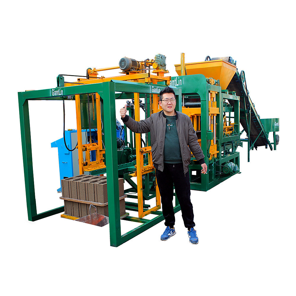 Automatic maxi brick machine with hydraulic , QT4-18 cement block making machine price in Ghana