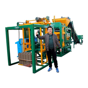 Automatic maxi brick machine with hydraulic , QT4-18 cement block making machine price in Ghana