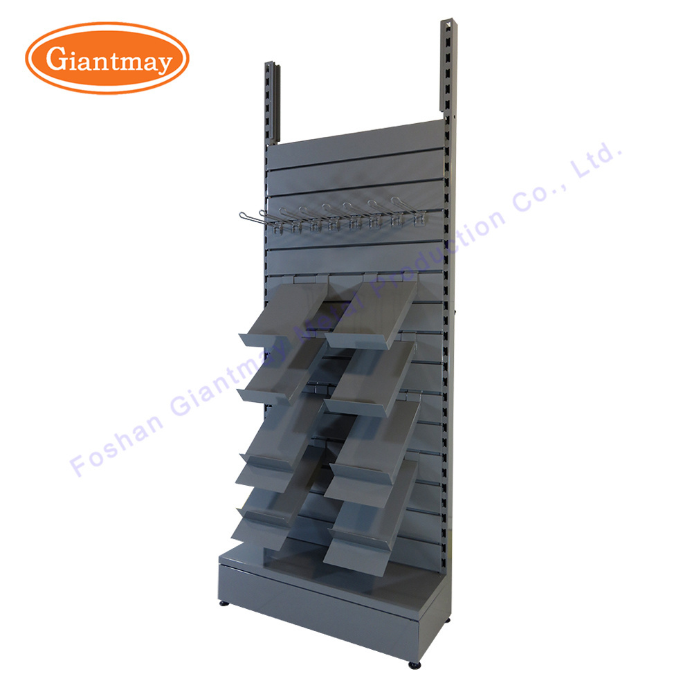 Single side slat wall hook unit store display stand