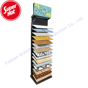 Retail Wood Floor Ceramic Tile Sample Board floor tile showroom Standing Display Rack